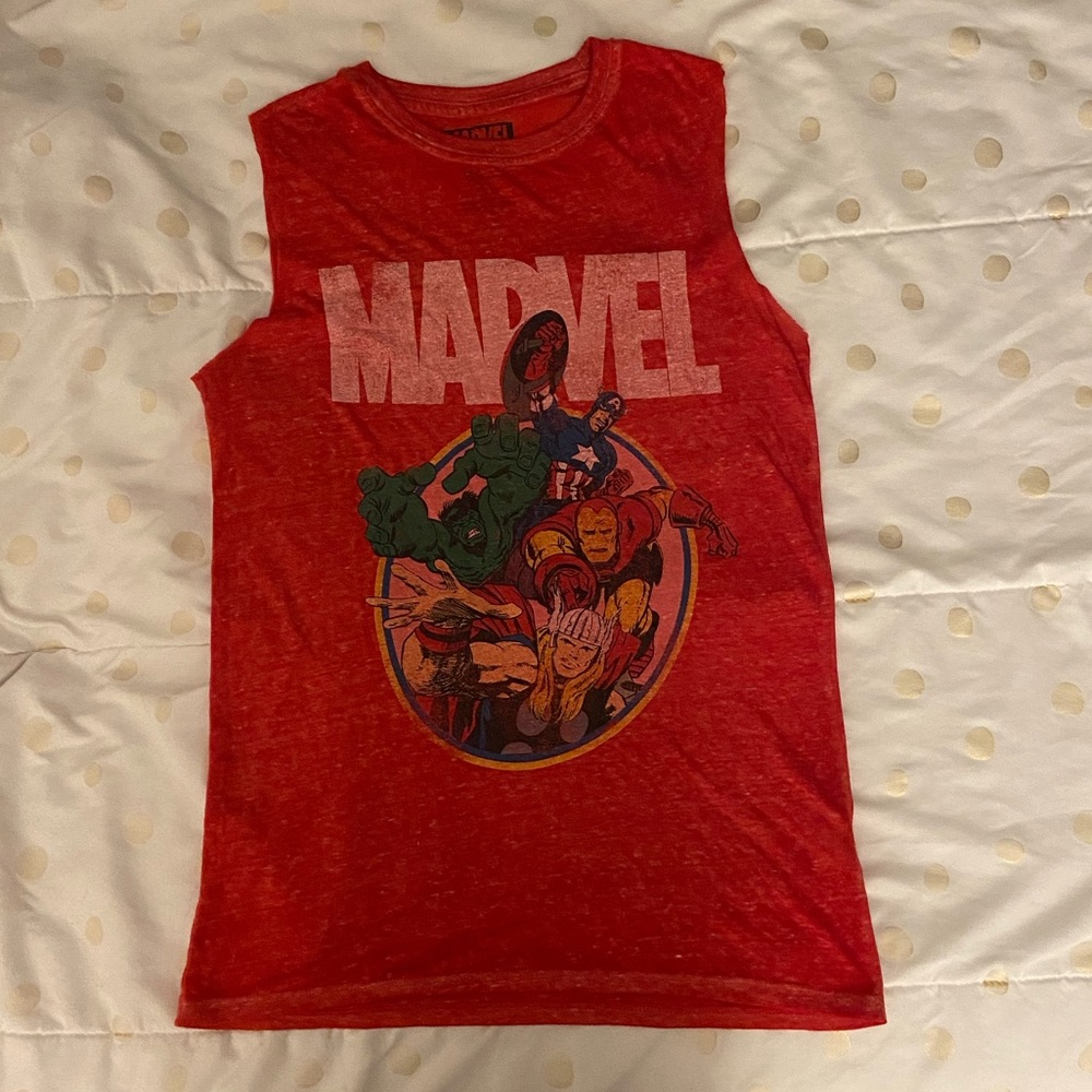 Retro Red Marvel Muscle Tee